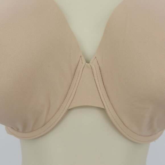 True & Co 36DD Solid Beige Underwire Lined Convertible T Shirt Bra Style 11310 - Picture 4 of 15